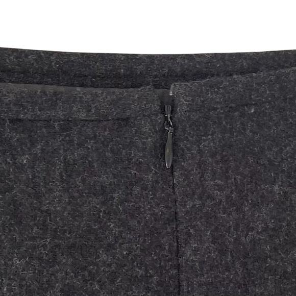 Jones Wear Dark Gray Wool Pencil Skirt, Back Slit, Zipper, Lined, Size 12 - Picture 5 of 11